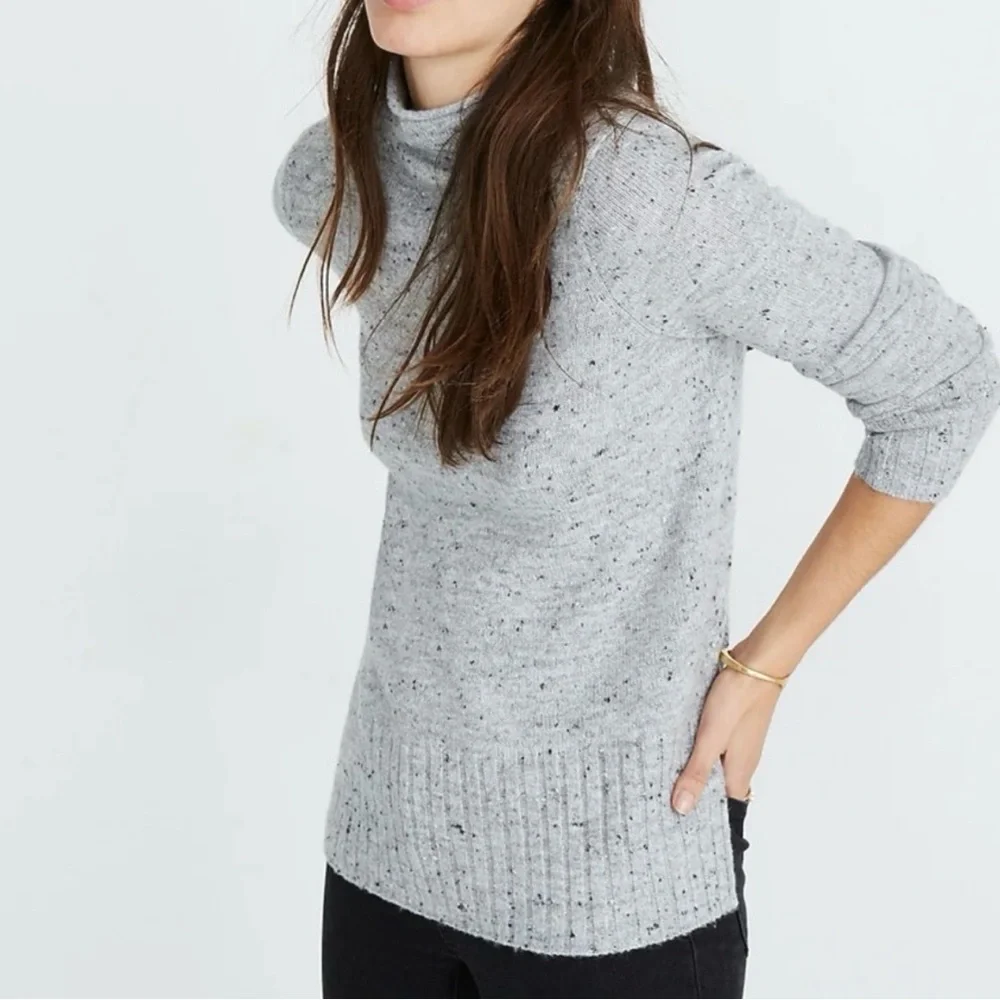Madewell Donegal Wool Blend Turtleneck Sweater - Picture 2 of 6